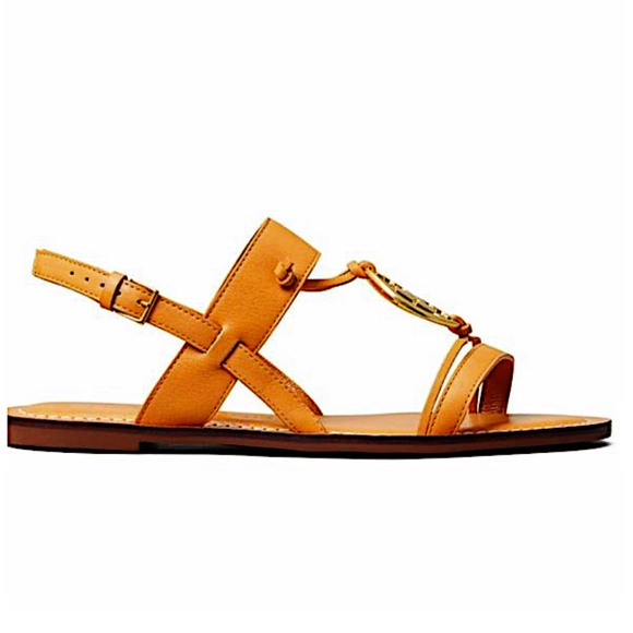 Tory Burch Caramel New Miller Slingback Sandals - Picture 3 of 6